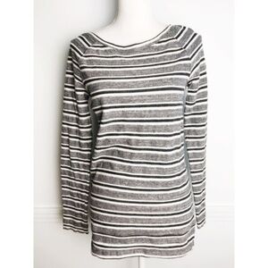 Lou & Grey • Grey White Striped Sweater
